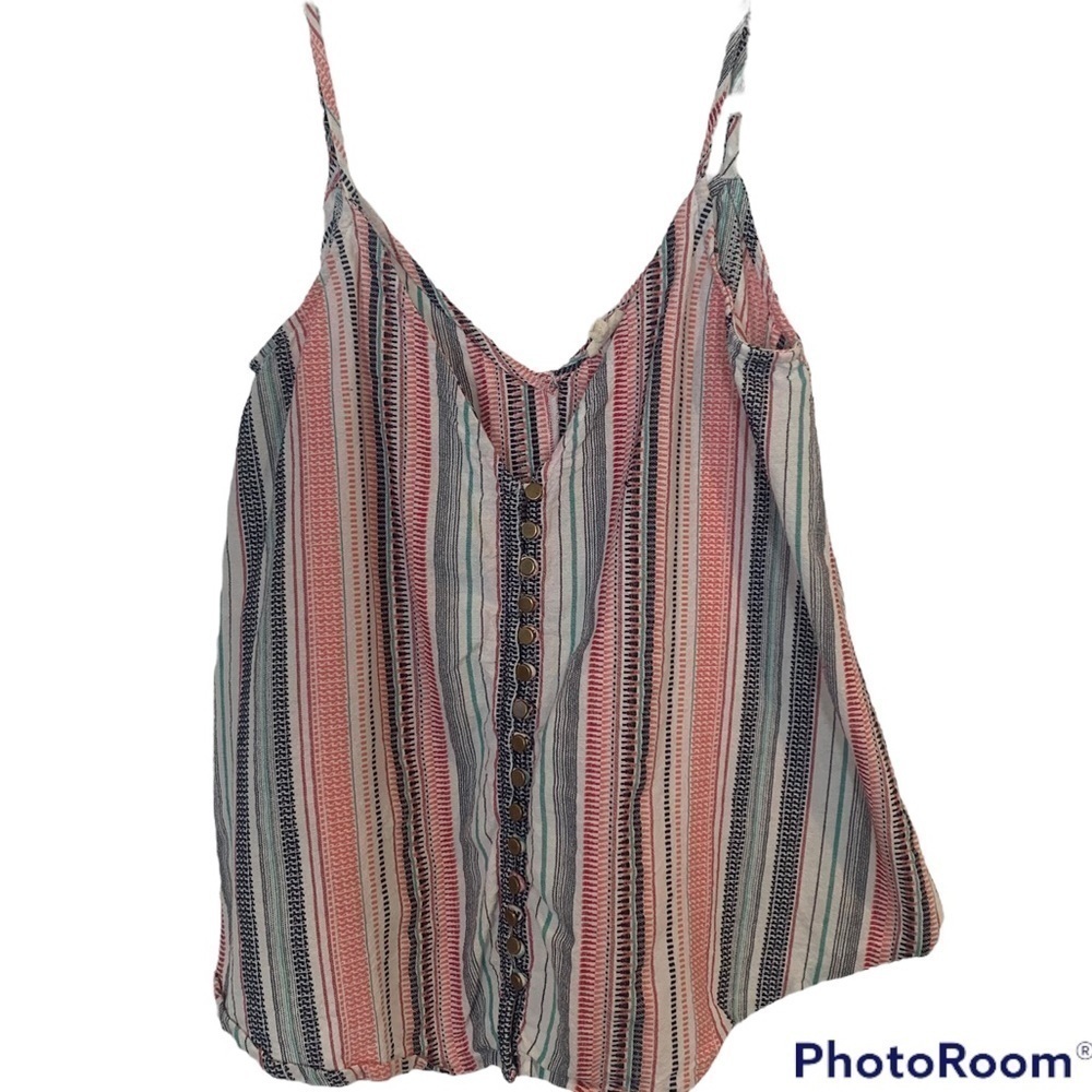 En Crรจme Boho Striped strappy tank small